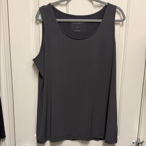 Susan Graver Charcoal Sleeveless Tank Top